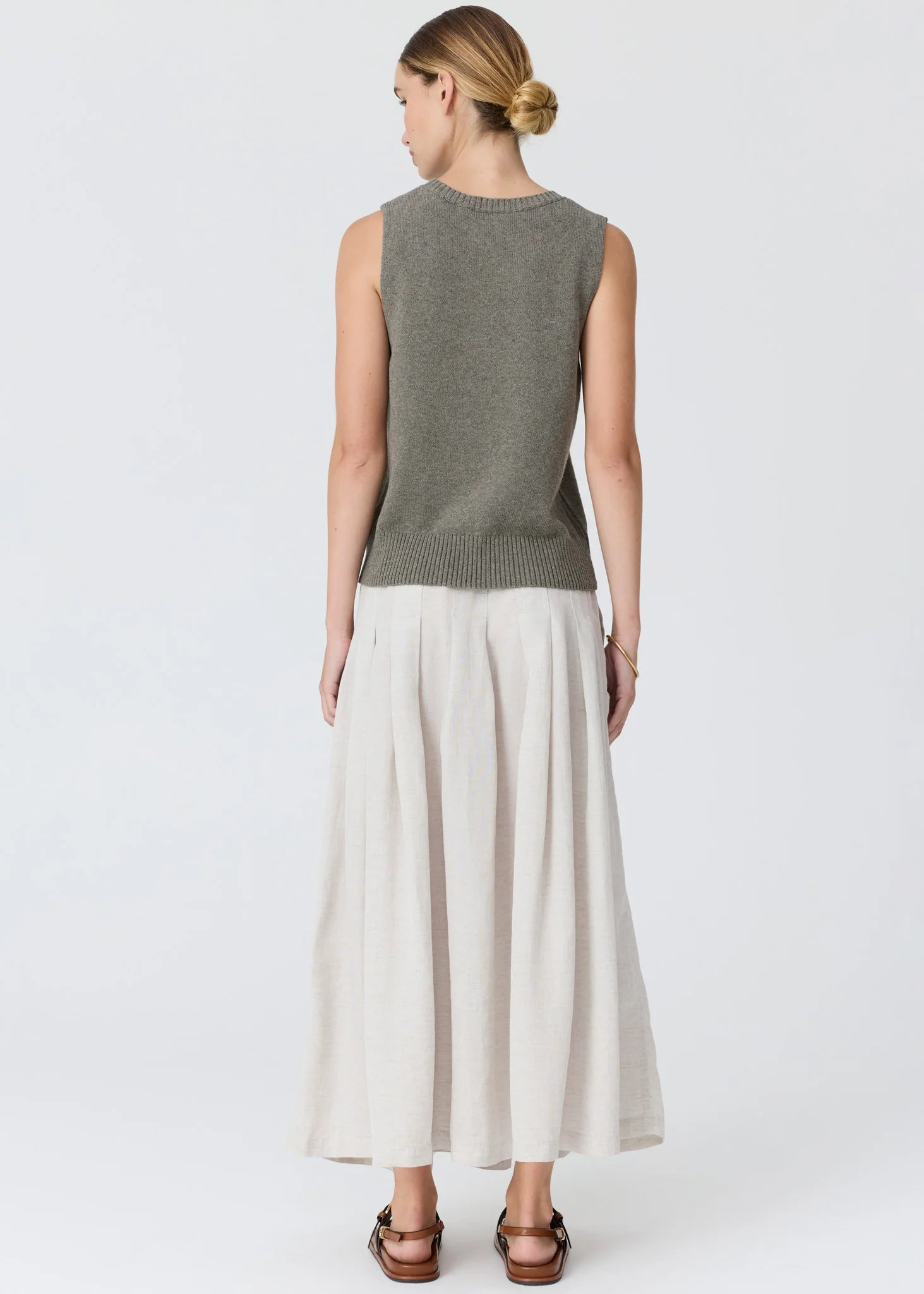 Pol Viloa Beaded Tank Moss