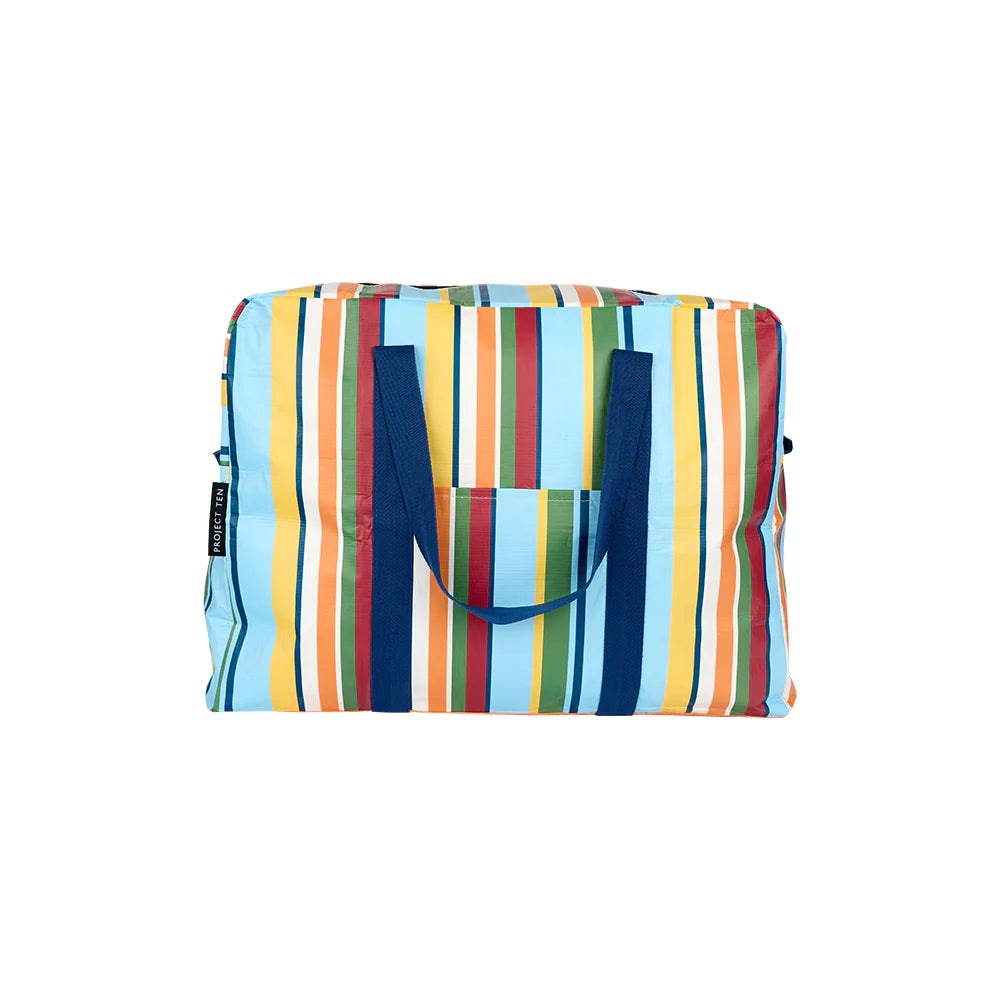 Project Ten Retro Stripe Overnight Bag