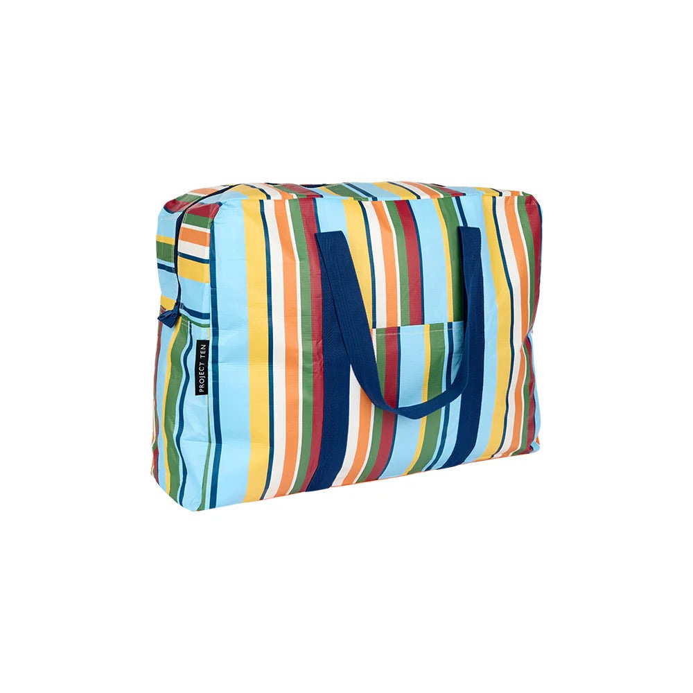 Project Ten Retro Stripe Overnight Bag