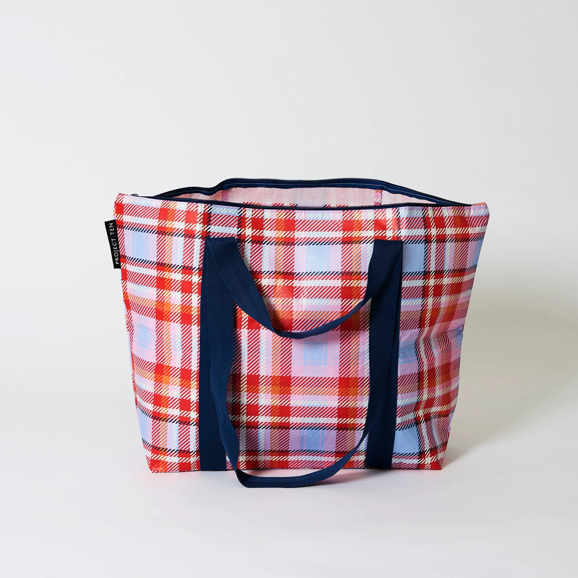Project Ten Zip Medium Tote Tartan