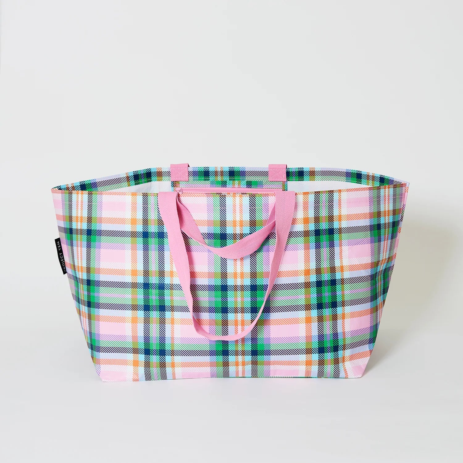 Project Ten Plaid Oversize Tote