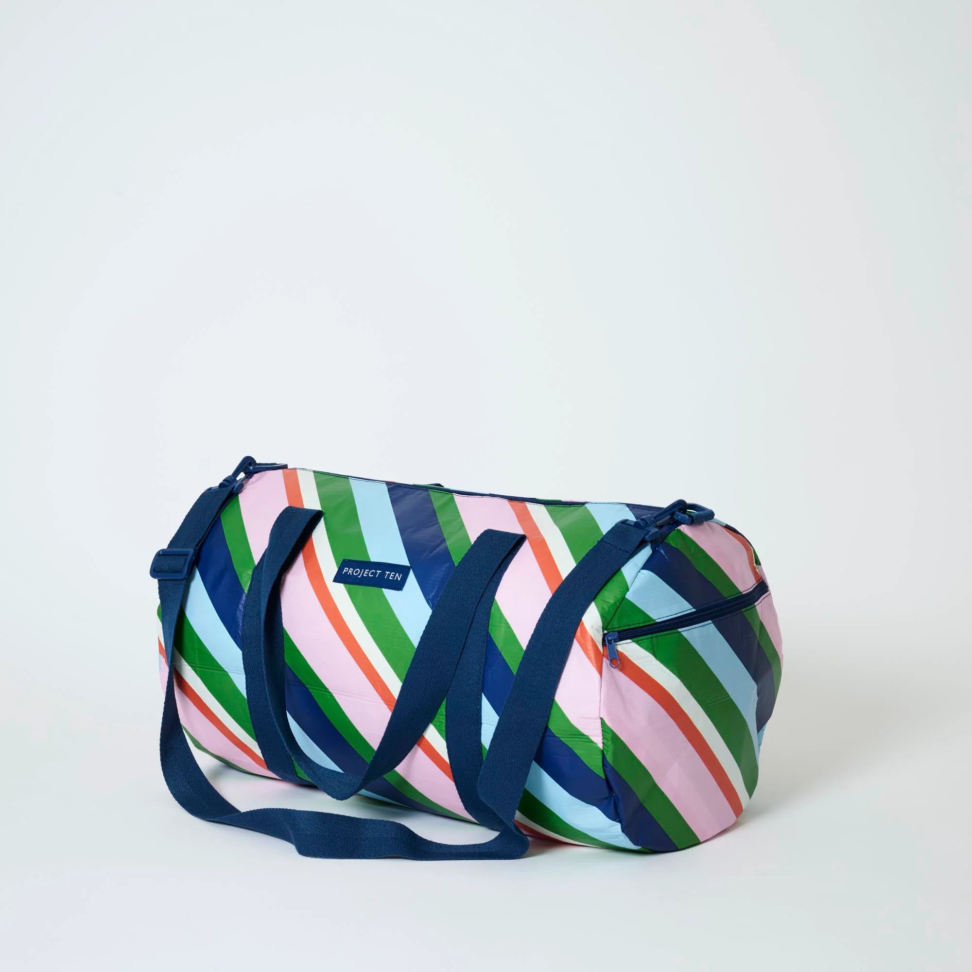 Project Ten Barrel Bag Rugby Stripe
