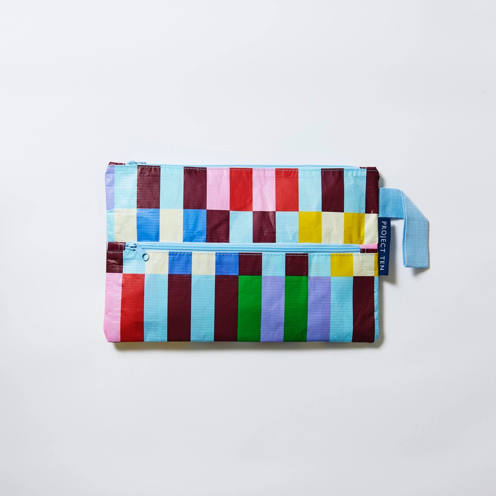 Project Ten Pencil Case Multi Stripe