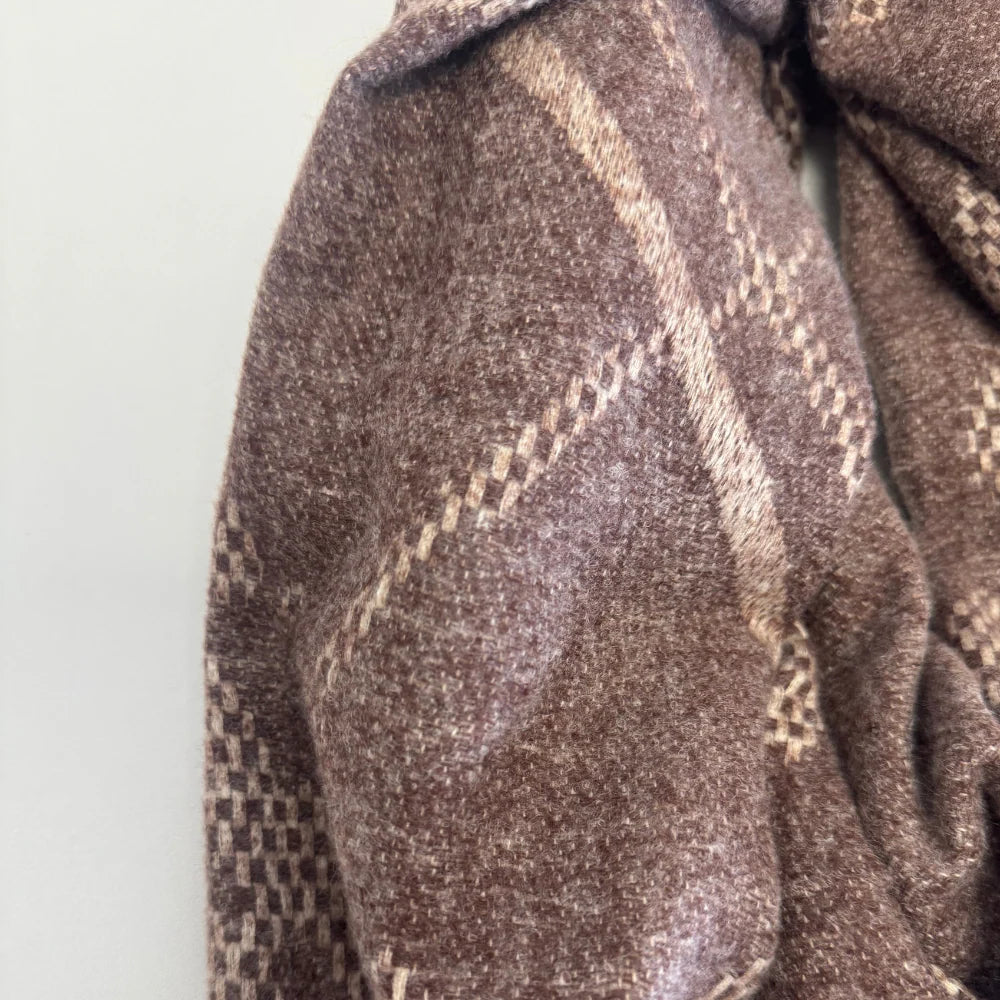 Queen of the Foxes Scarf Instinct Woven Chocolate