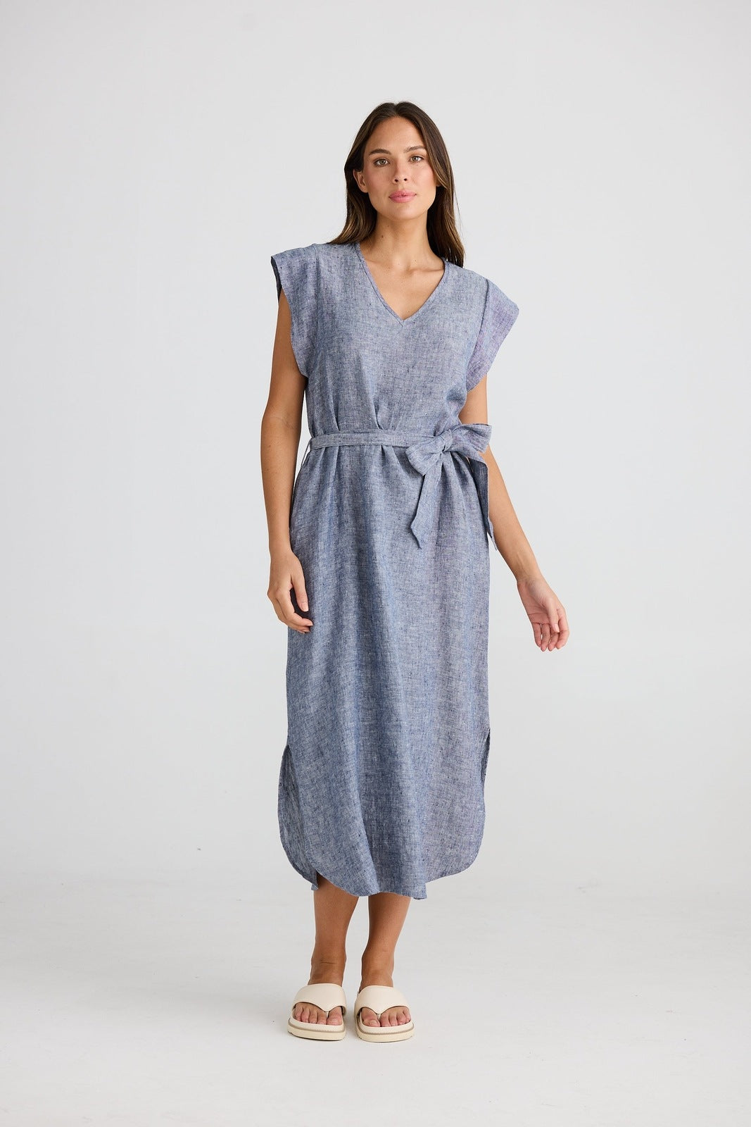 Shanty Sebou Dress Navy Fleck