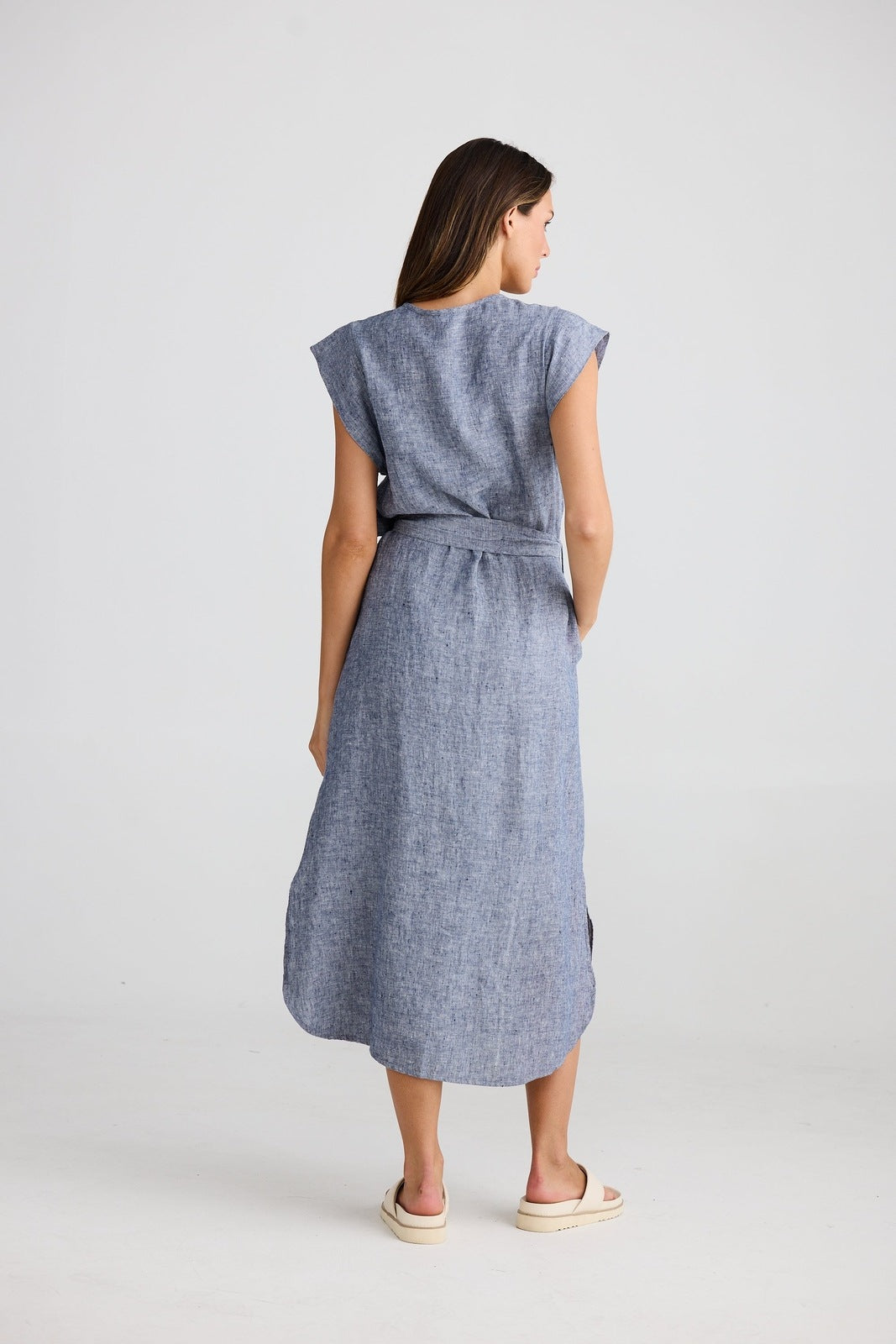 Shanty Sebou Dress Navy Fleck