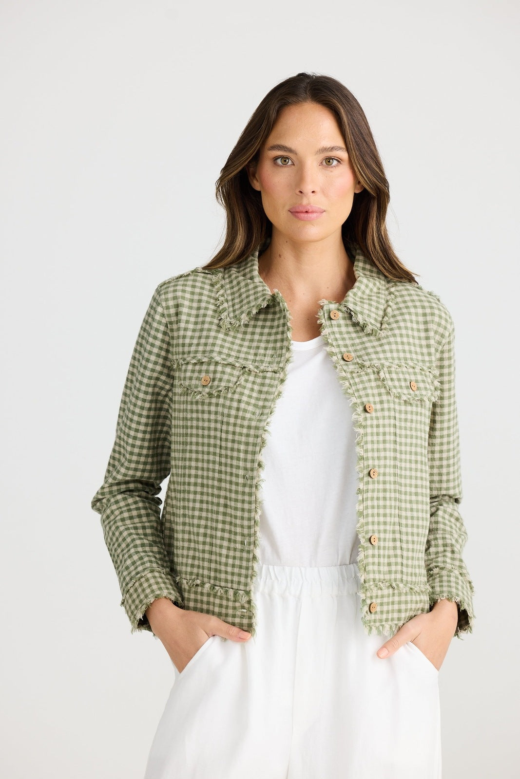 Shanty Monza Jacket Sage Check.