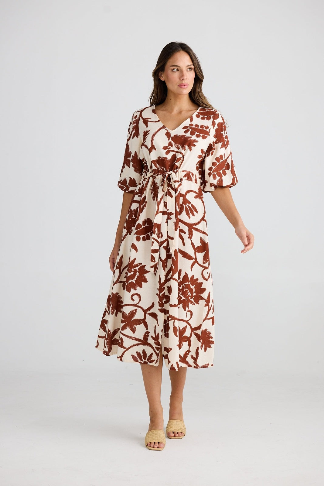 Shanty Ava Midi Dress Cuban Bloom