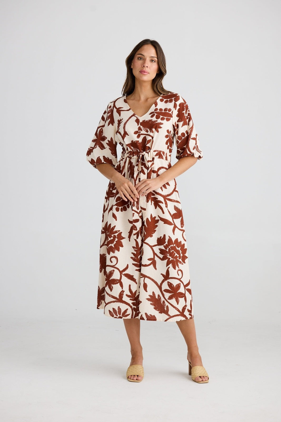 Shanty Ava Midi Dress Cuban Bloom