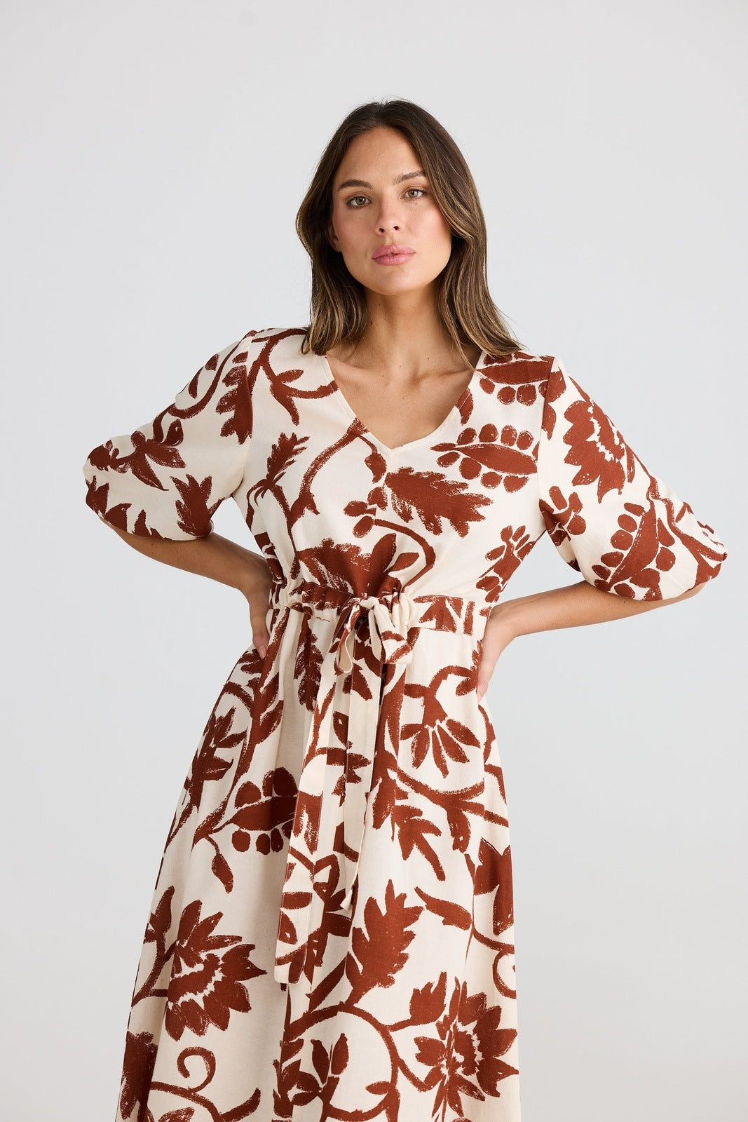 Shanty Ava Midi Dress Cuban Bloom