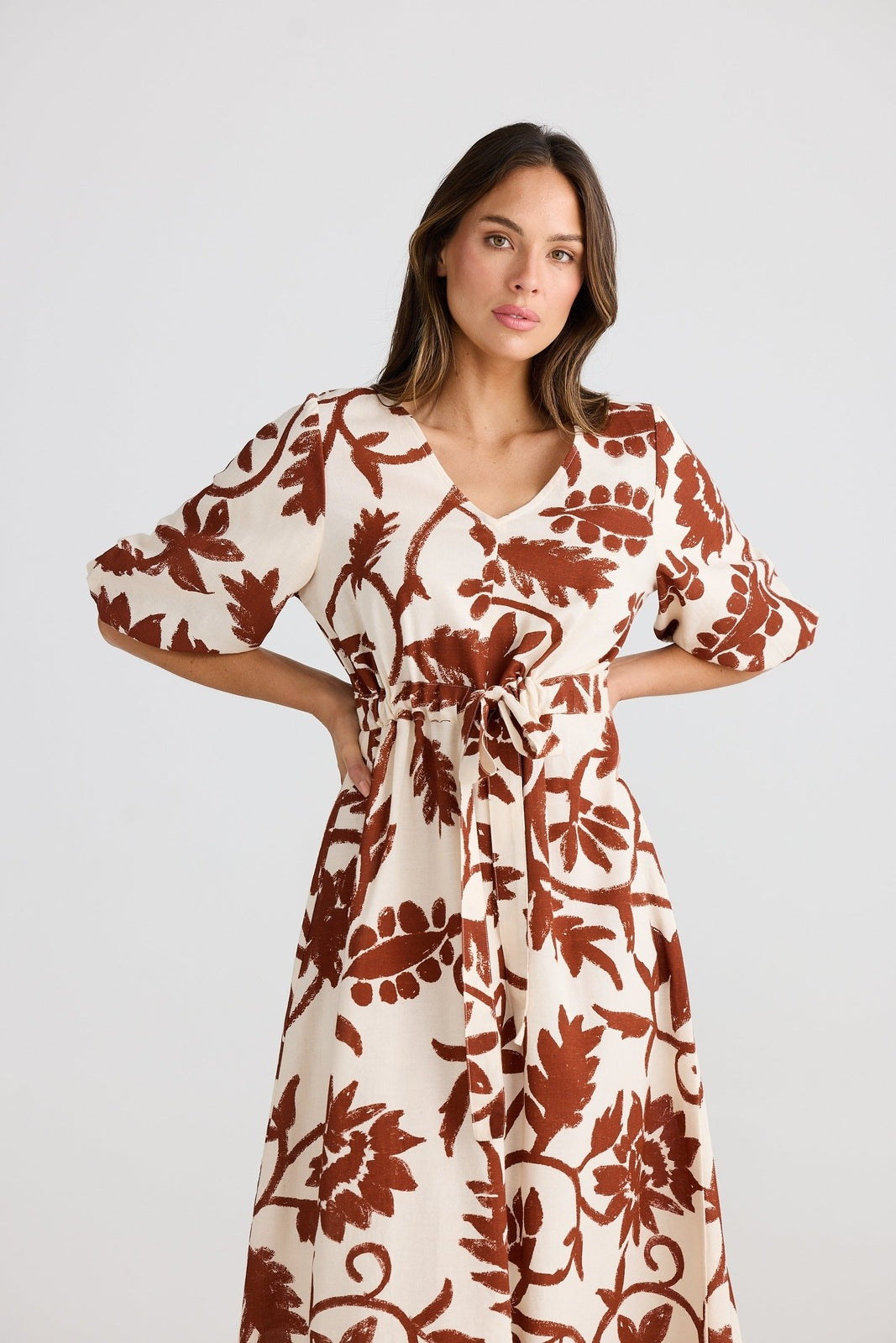 Shanty Ava Midi Dress Cuban Bloom