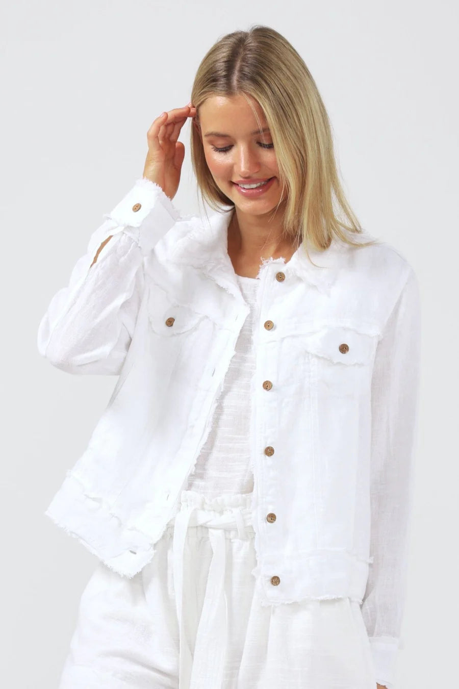 Shanty Monza Jacket White Linen