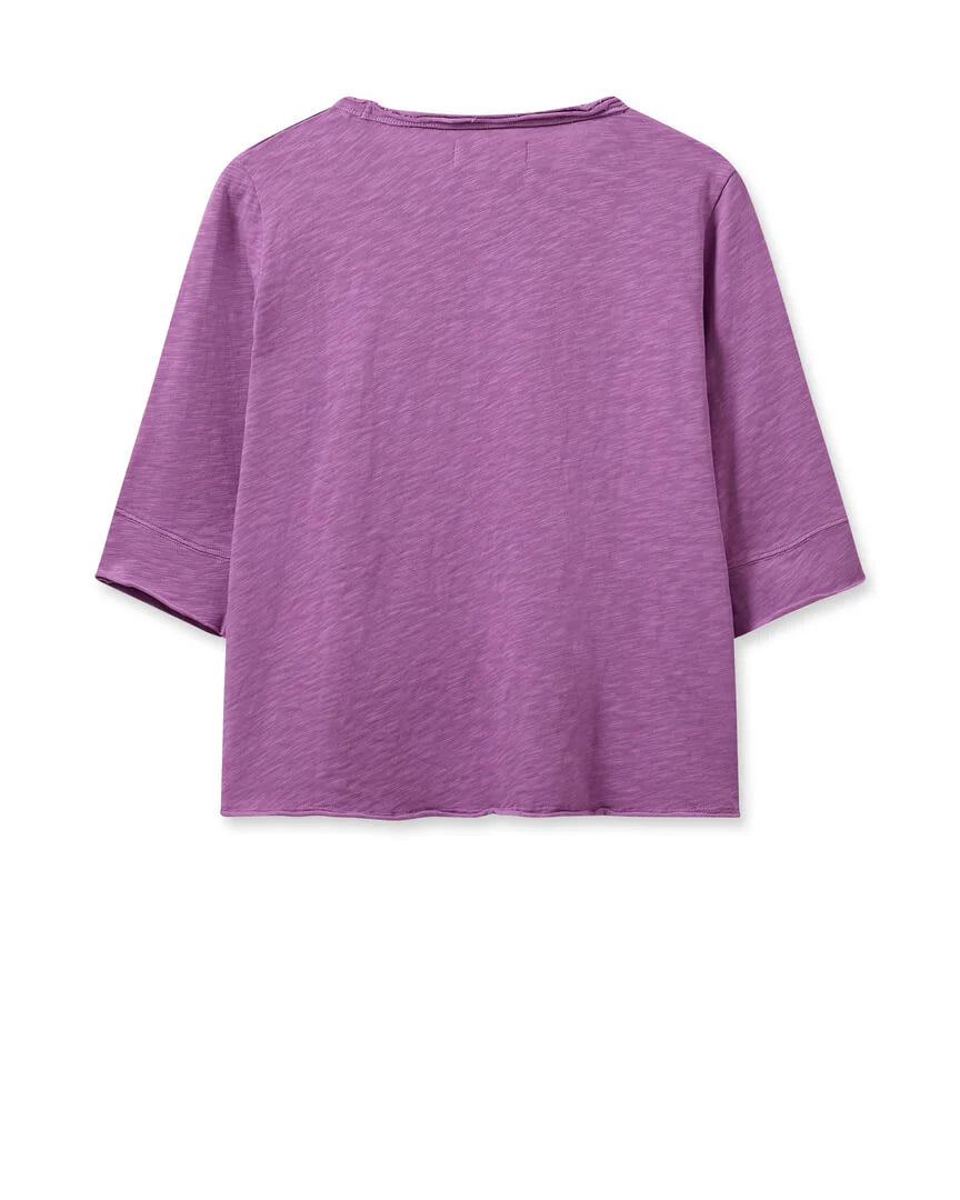 Mos Mosh MM Zelma 3/4 Sleeve Tee Iris Orchid