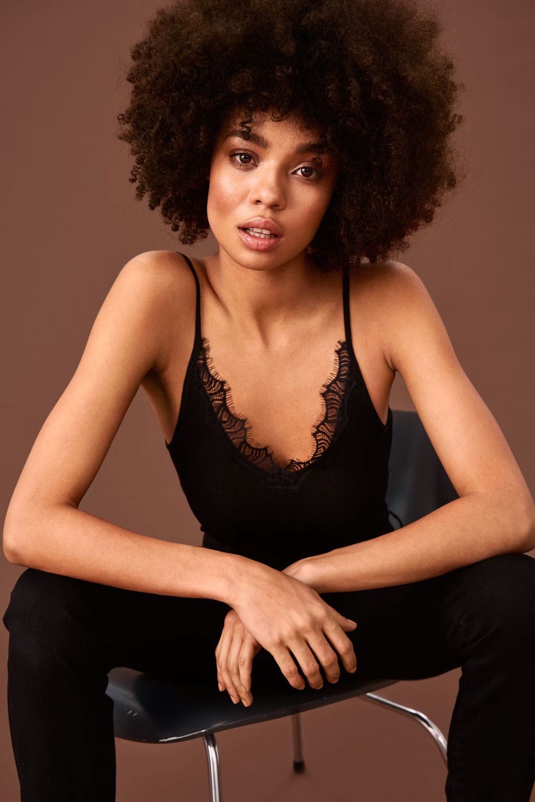 Saint Tropez Maya Strap Top Black