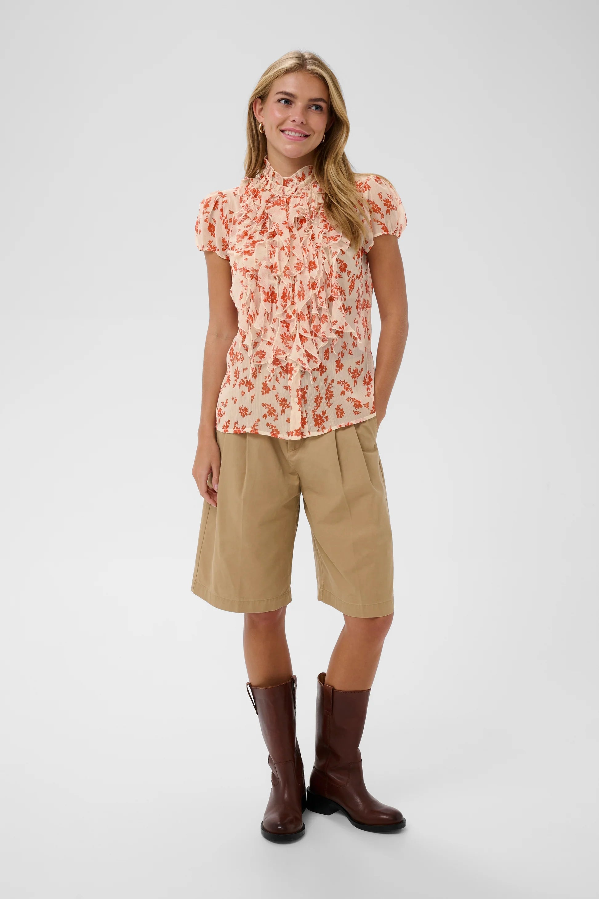 Saint Tropez Lilja Shirt Seedpearl Valiant