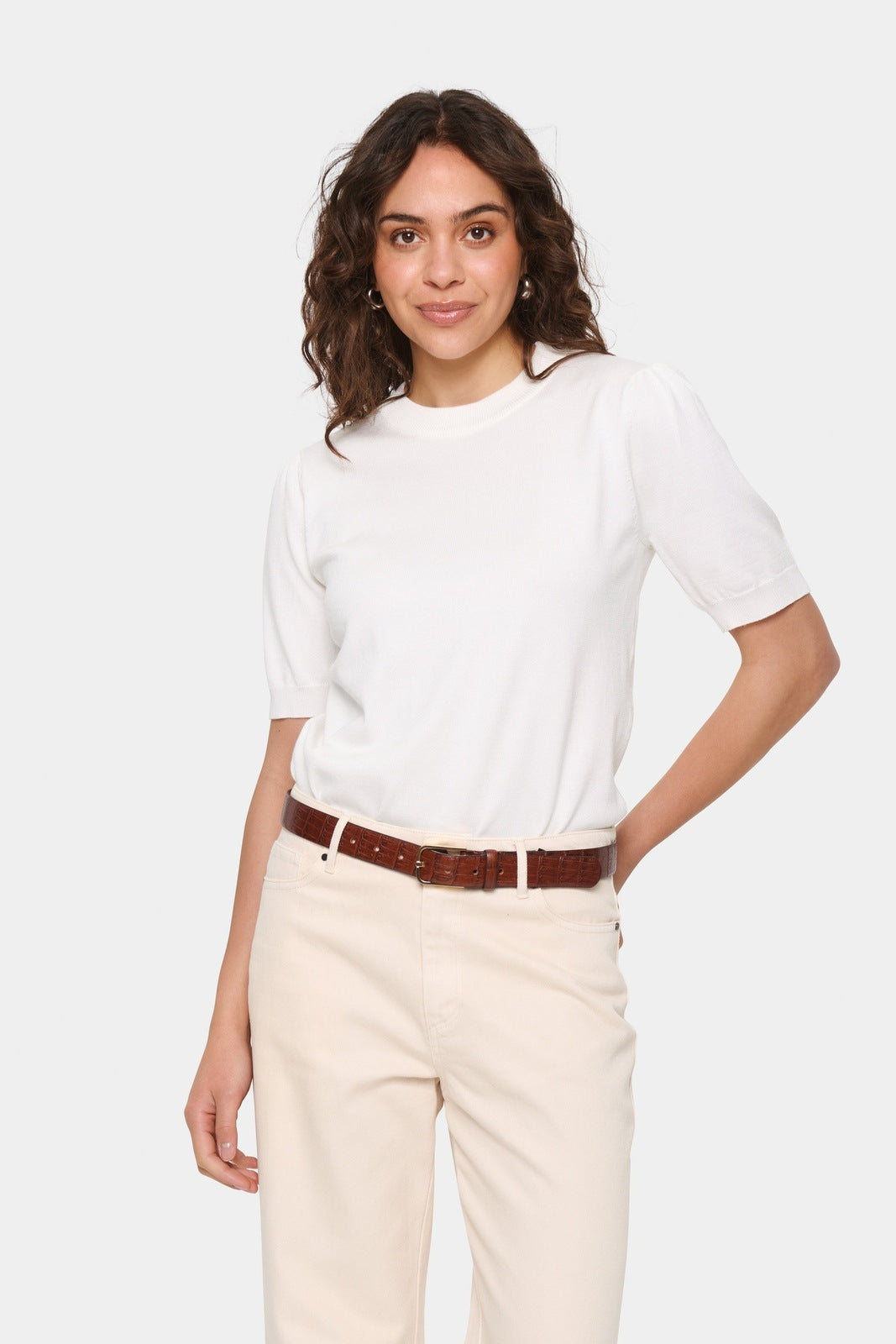 Saint Tropez Mila SS Pullover Ice