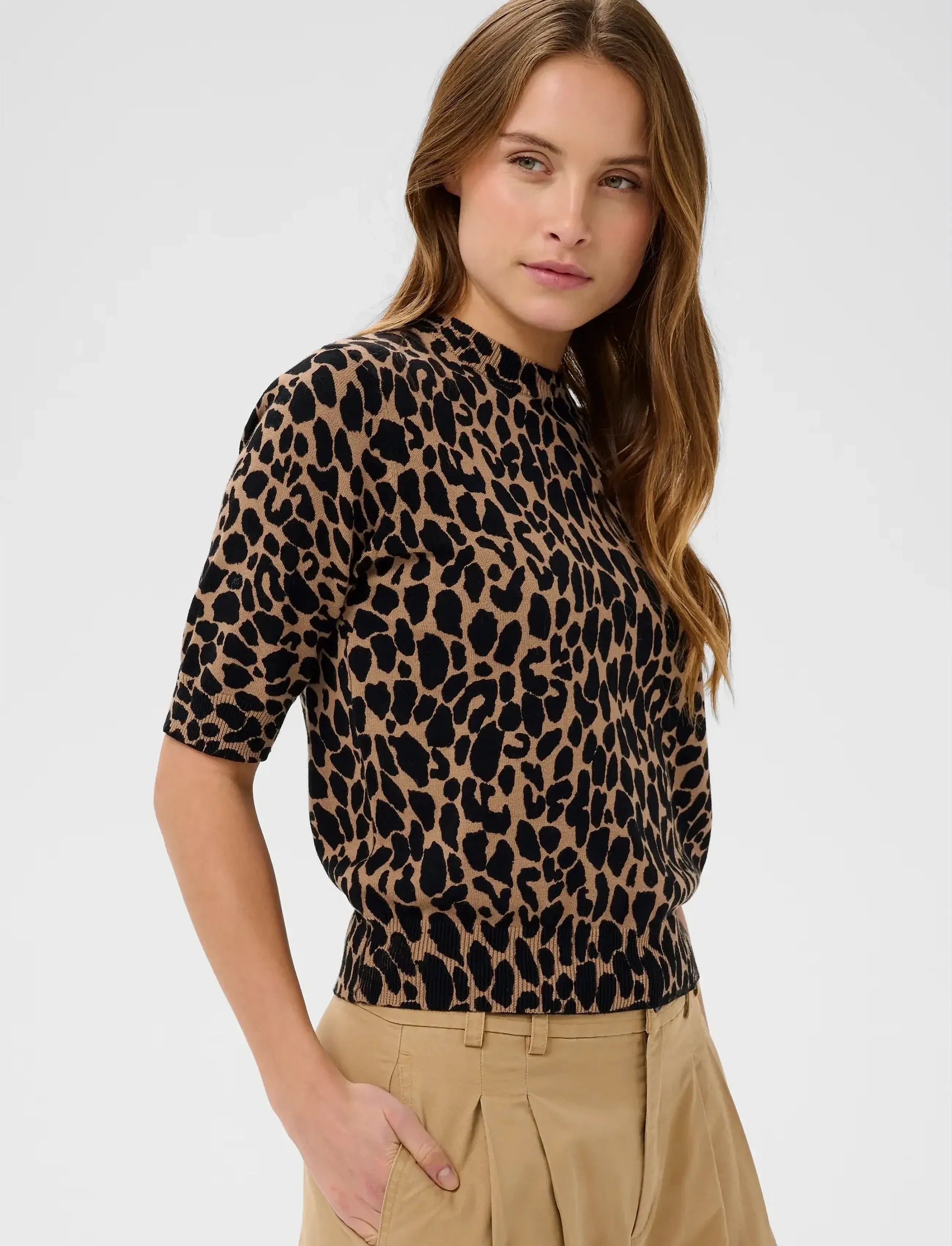 Saint Tropez PalomaSZ Pullover Tigers Eye Spotty Leopard