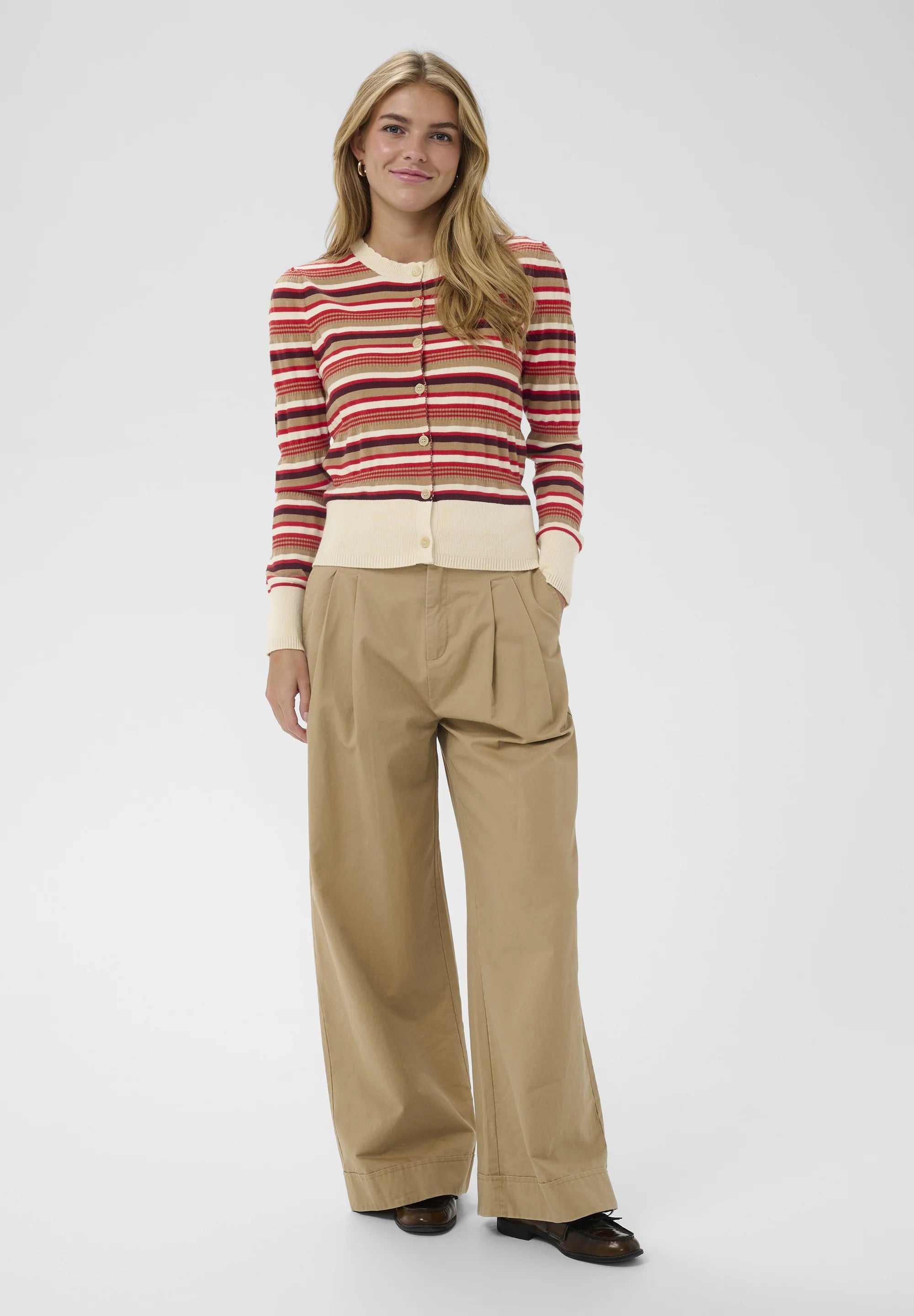Saint Tropez PhilliaSZ Cardigan Valiant Poppy Multi Stripe