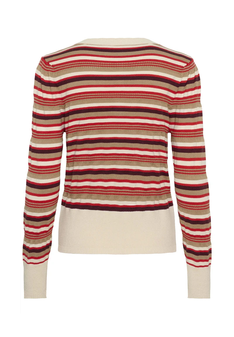 Saint Tropez PhilliaSZ Cardigan Valiant Poppy Multi Stripe