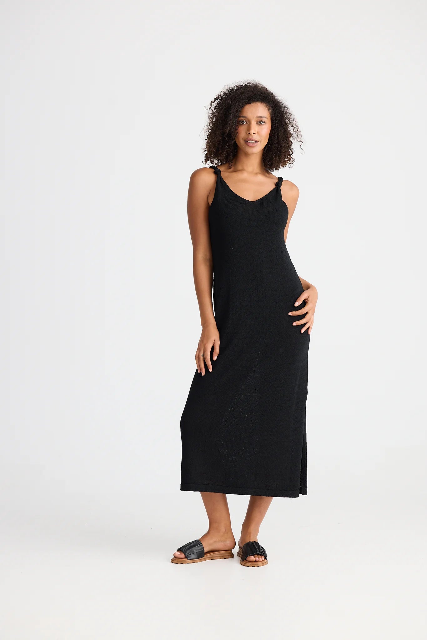 Shanty Dolcetto Knit Dress Black