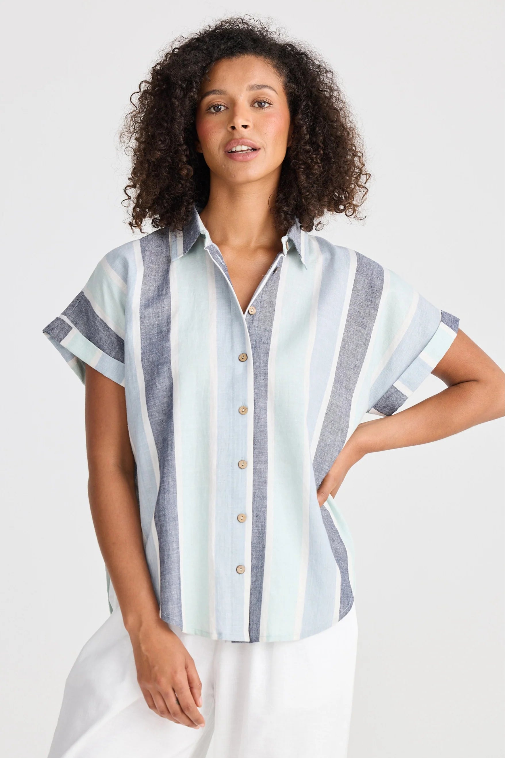 Shanty Dune Shirt Tulip Stripe