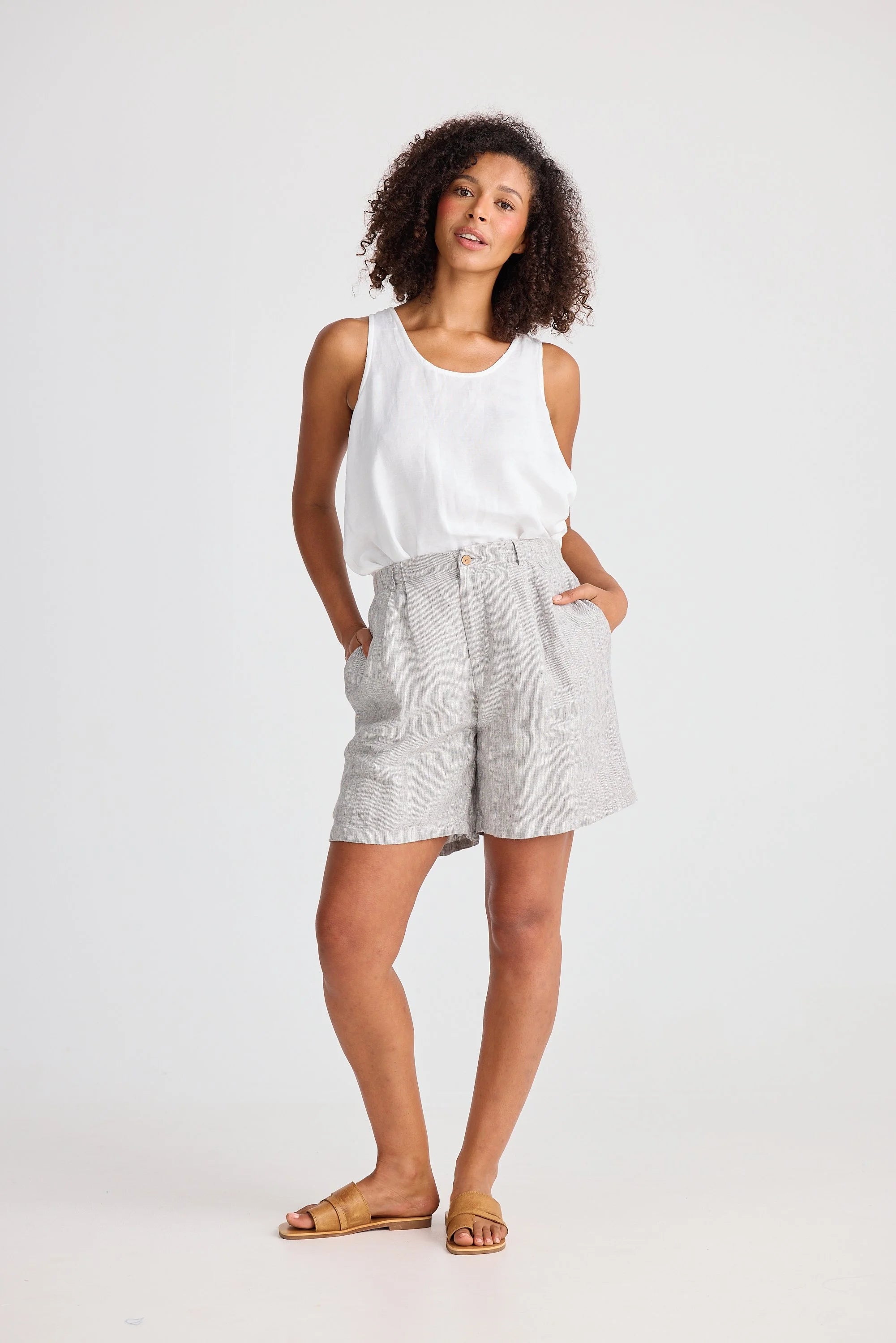 Shanty Mandalay Short Charcoal Fleck