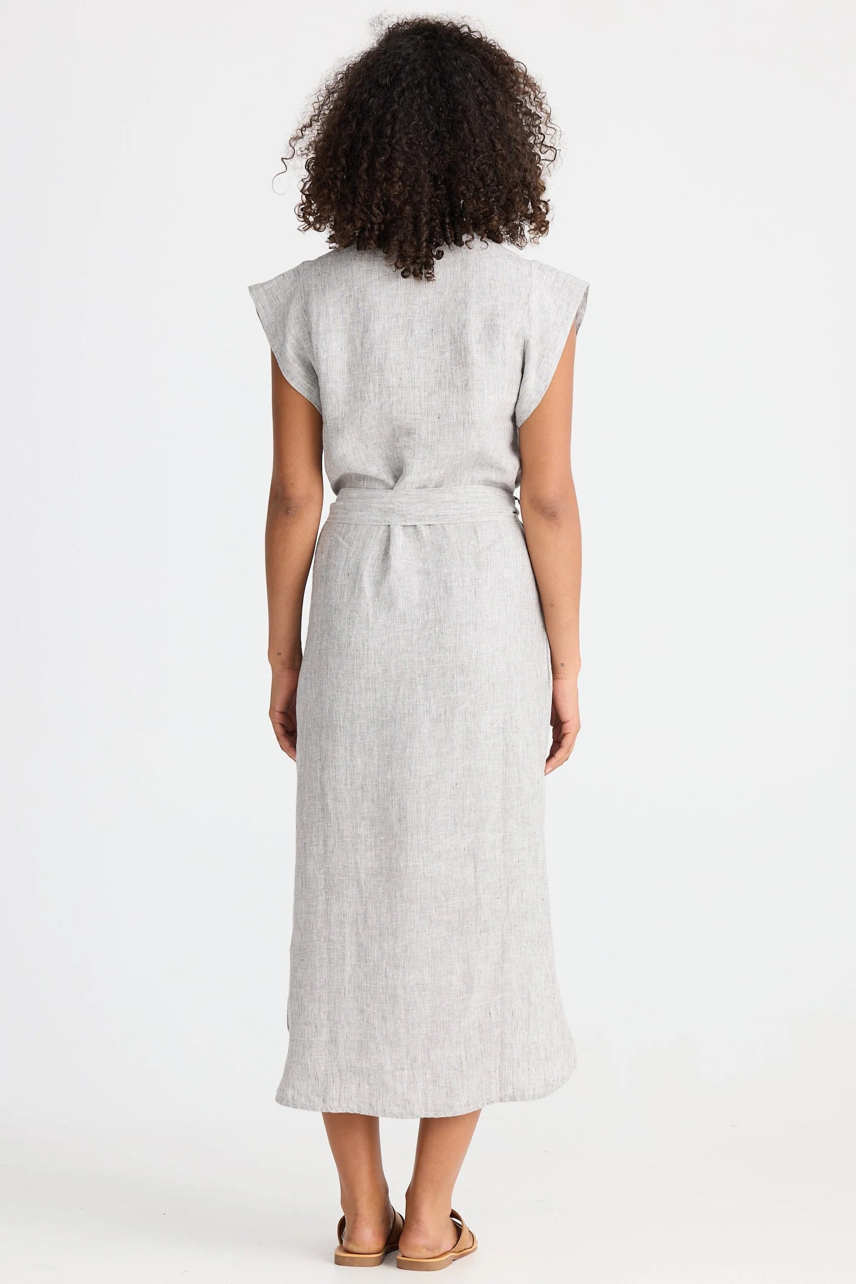 Shanty Sebou Dress Charcoal Fleck