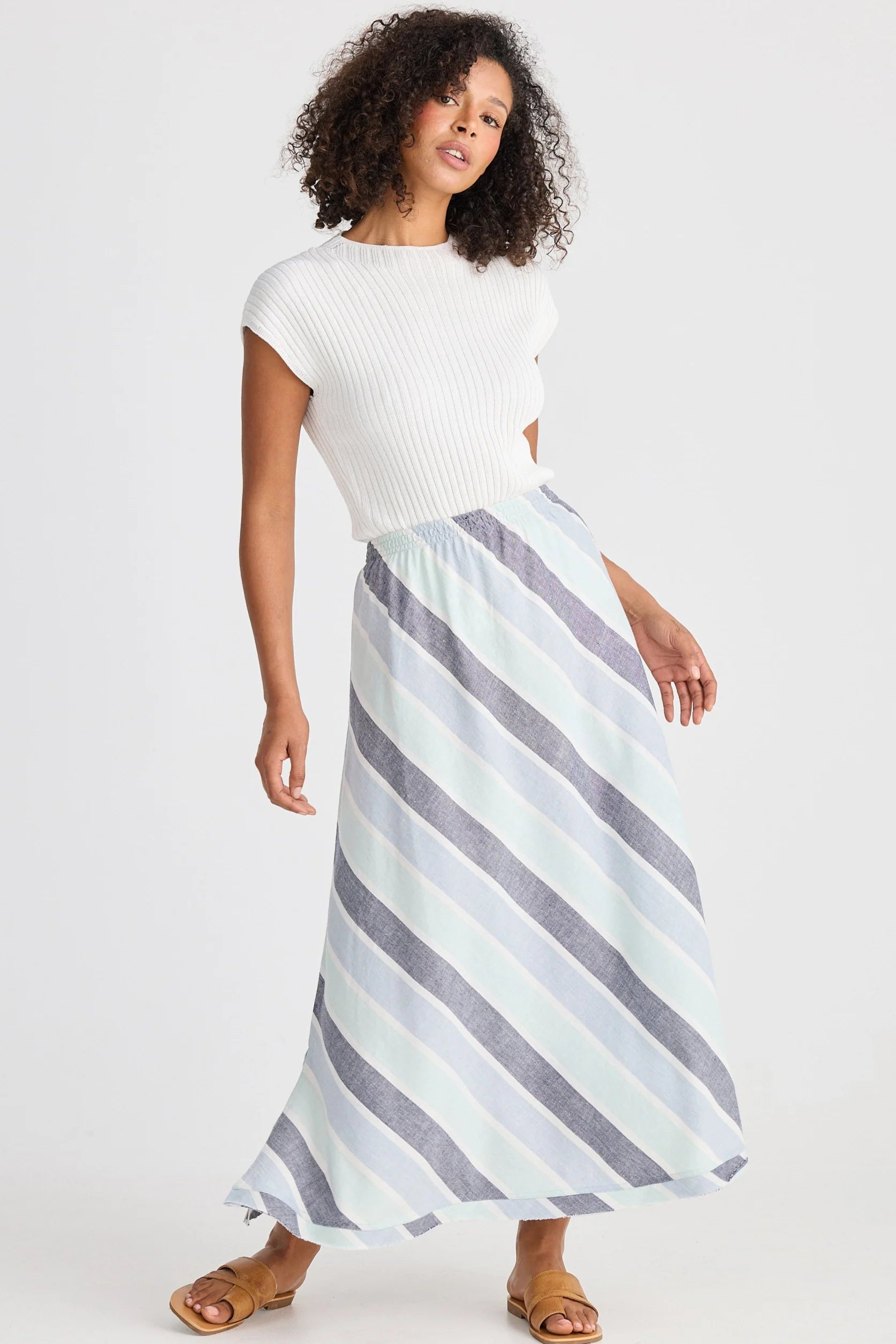 Shanty Sicily Skirt Tulip Stripe