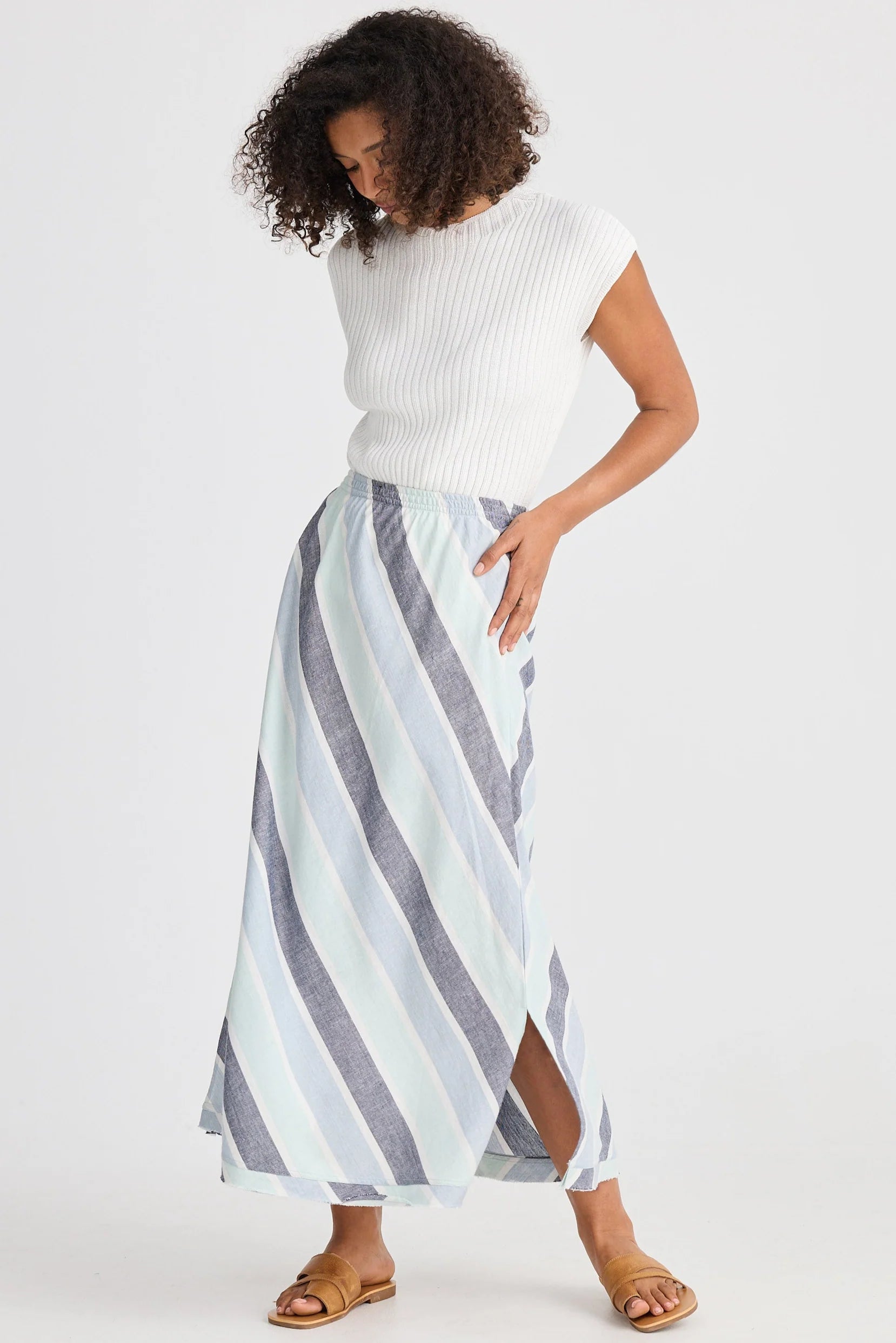 Shanty Sicily Skirt Tulip Stripe