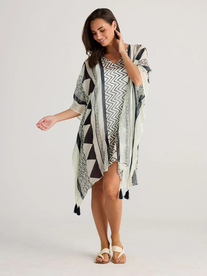 Holiday Stella Kaftan Tribal Black