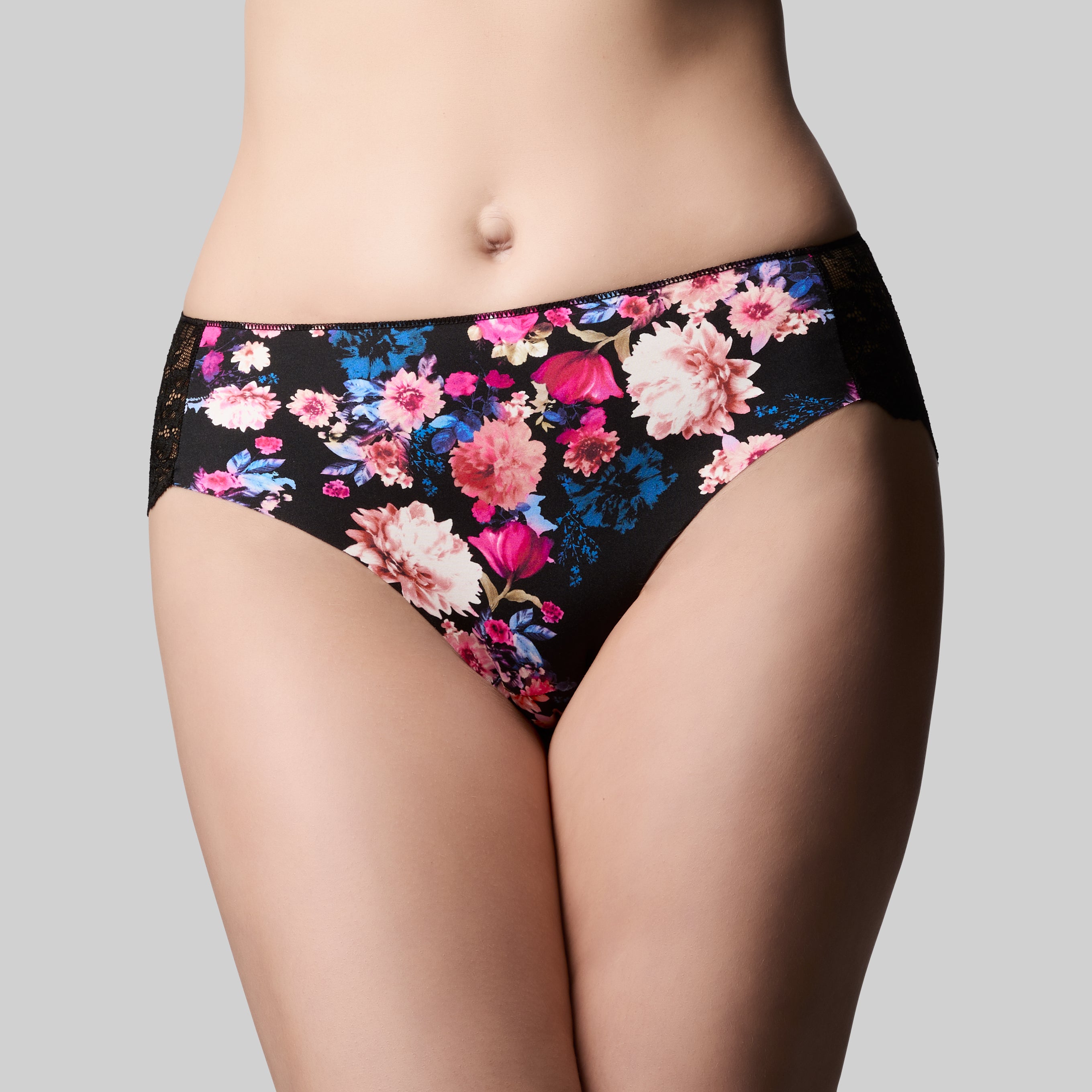 The Knicker Precision & Lace Bikini Brief