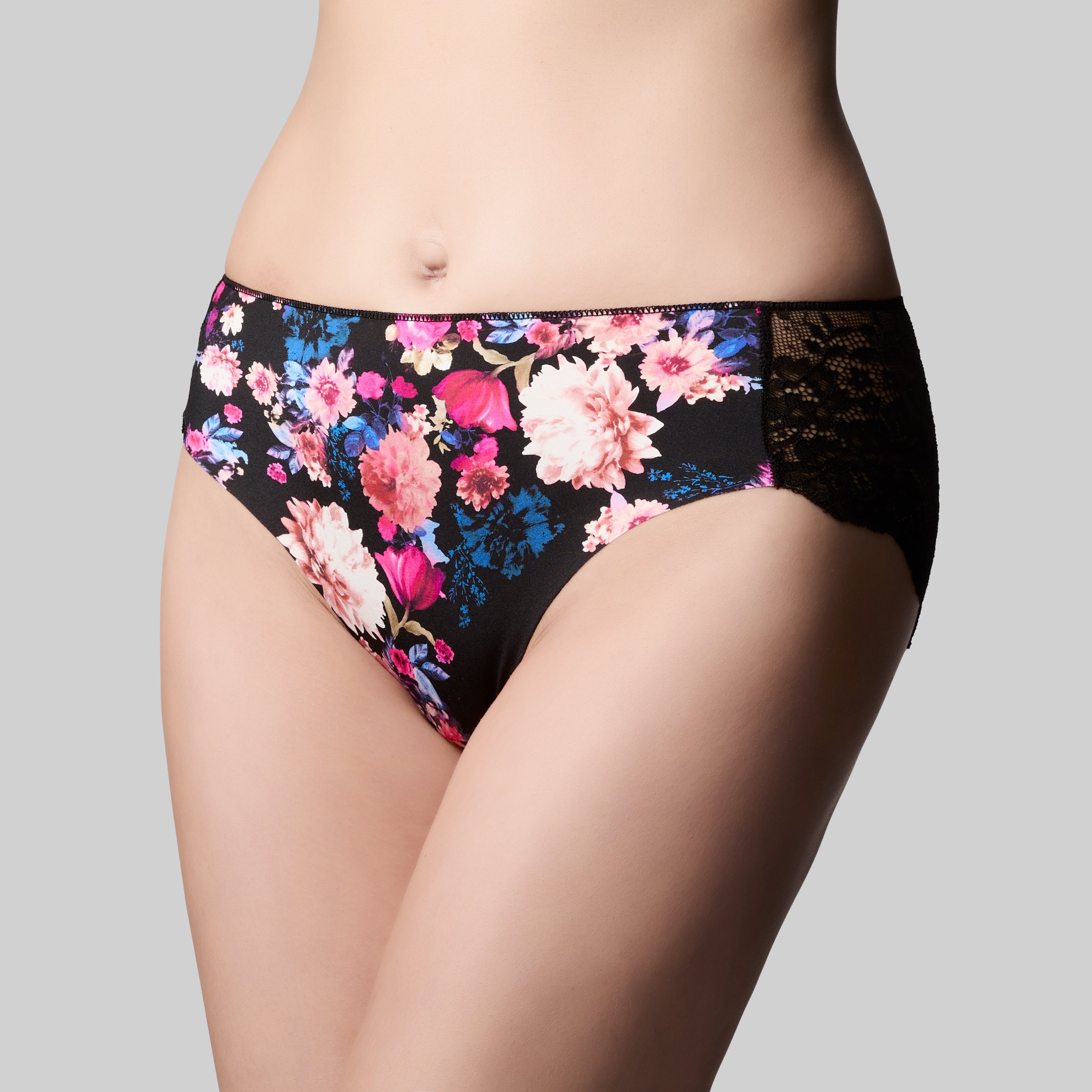 The Knicker Precision & Lace Bikini Brief