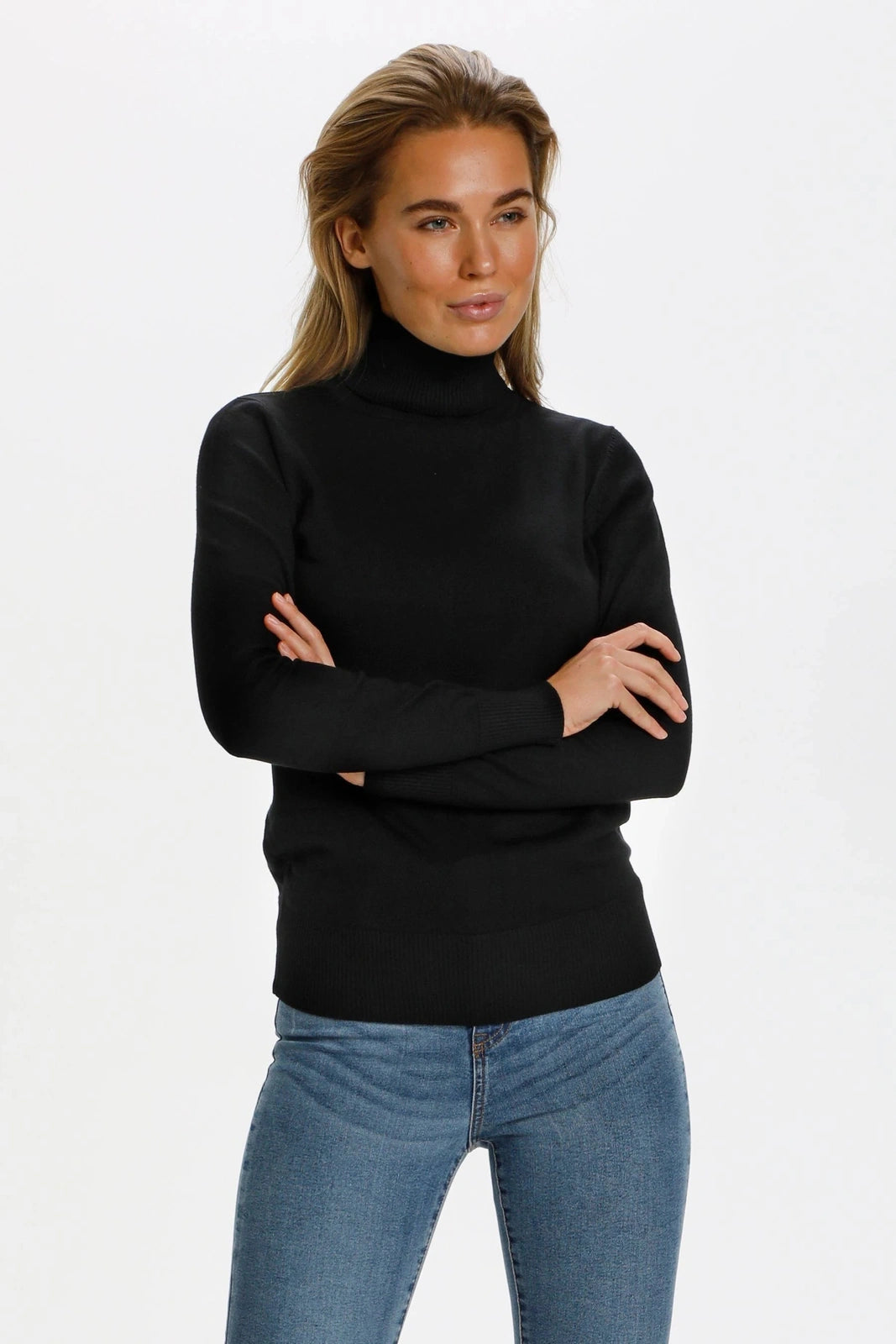 Saint Tropez Mila Rollneck Knit Black