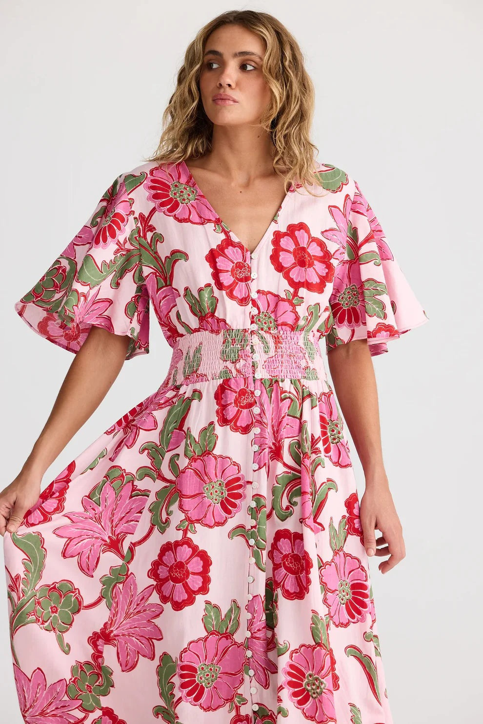 Talisman Harlow Dress Pink Ibiza