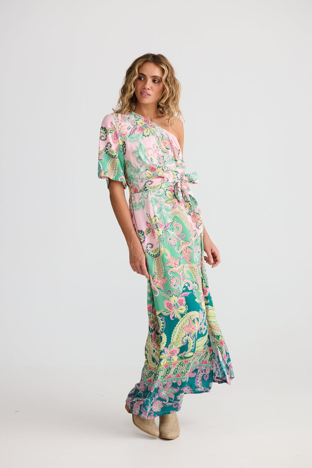 Talisman Cantina Asymmetrical Dress Paisley Dream