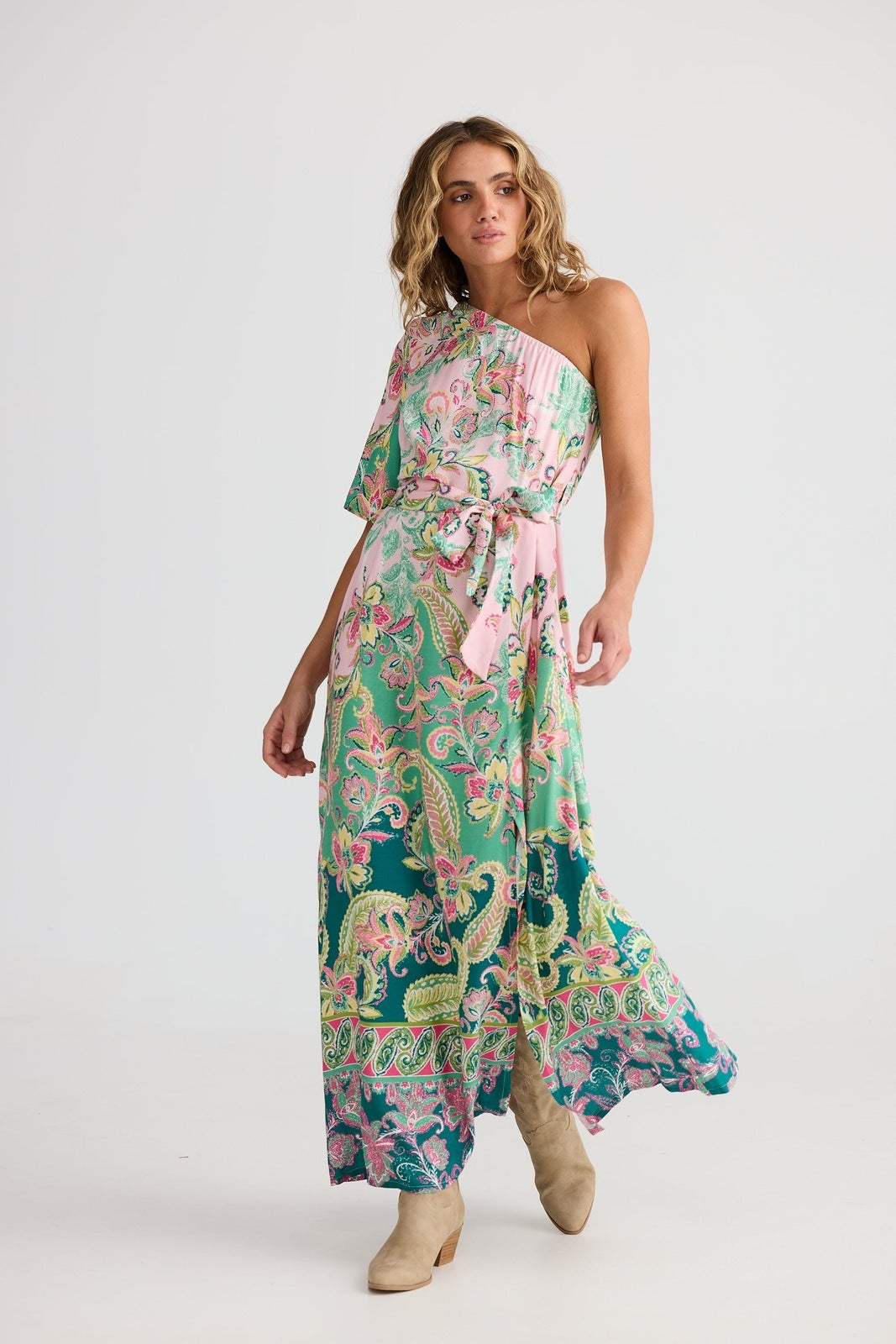 Talisman Cantina Asymmetrical Dress Paisley Dream