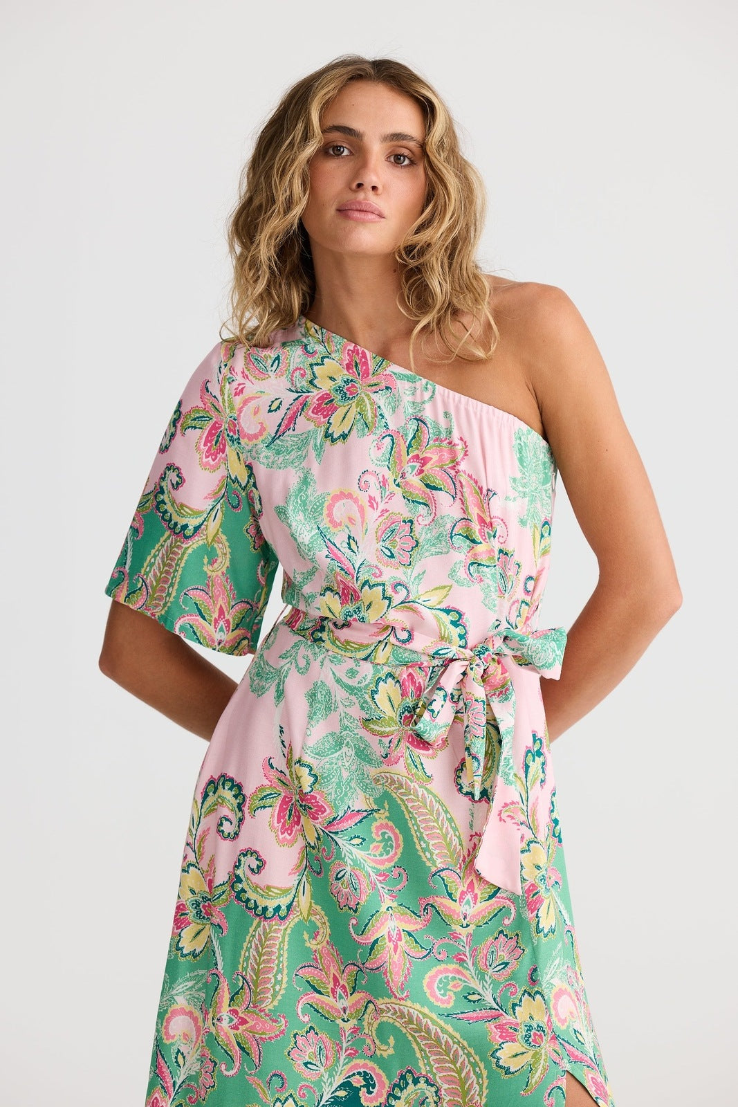 Talisman Cantina Asymmetrical Dress Paisley Dream