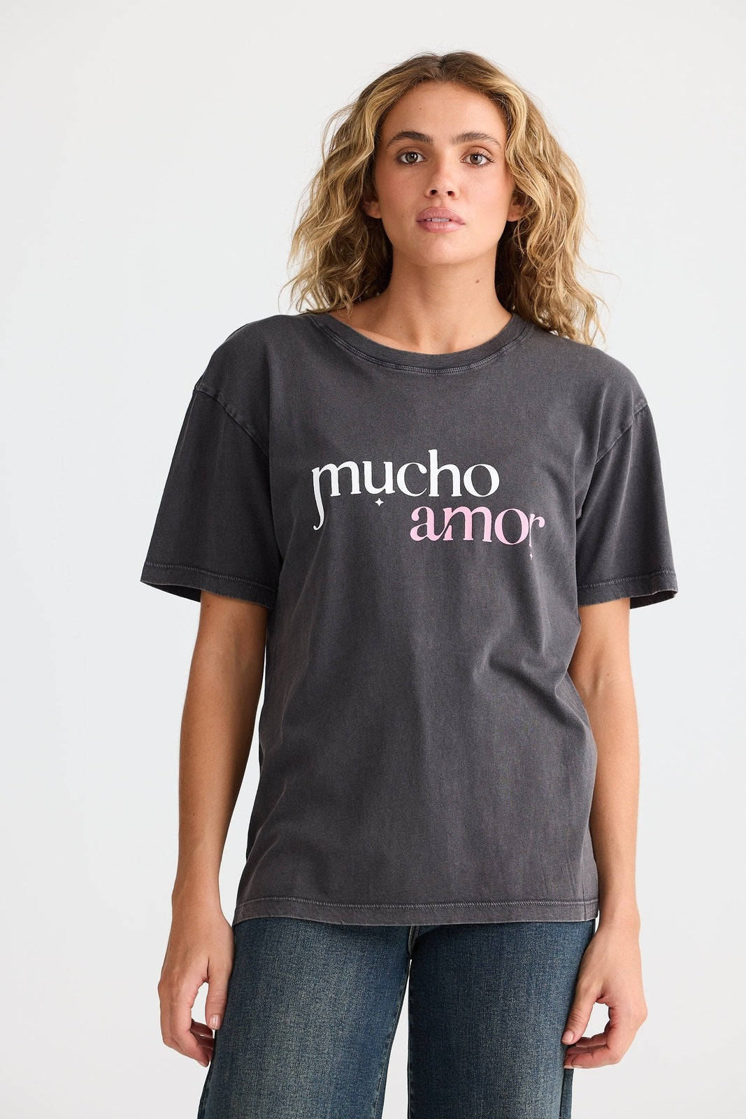 Talisman Mucho Amor Relaxed Tee Black Wash