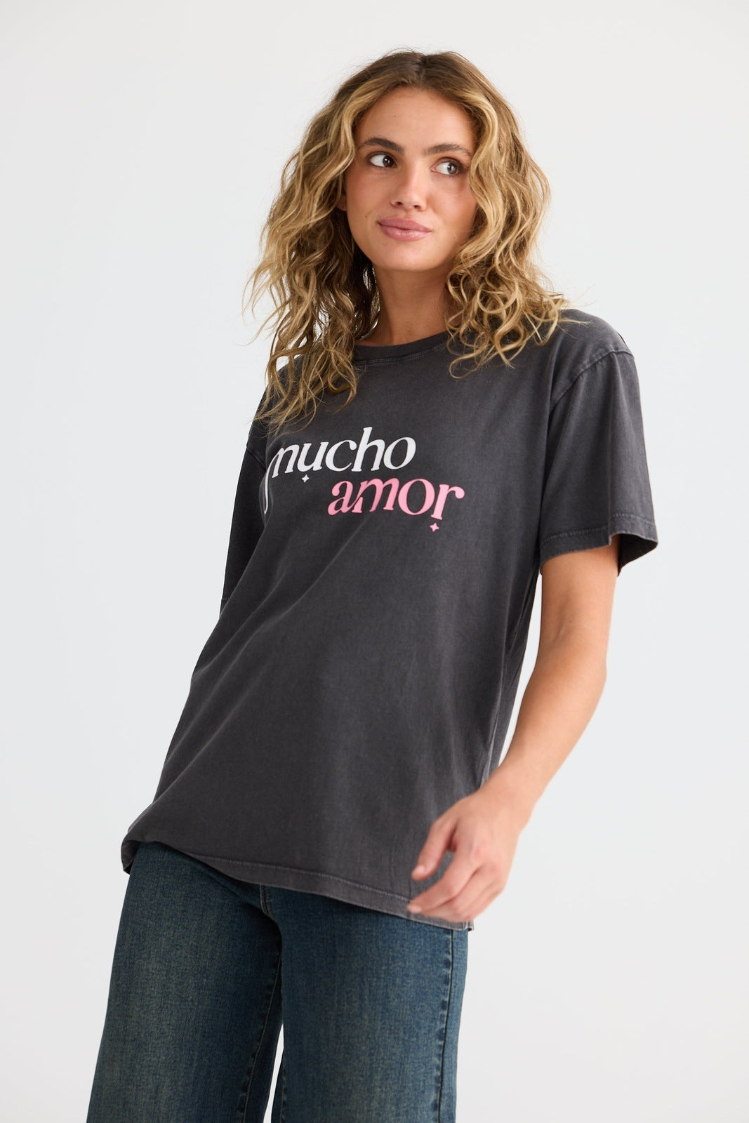Talisman Mucho Amor Relaxed Tee Black Wash