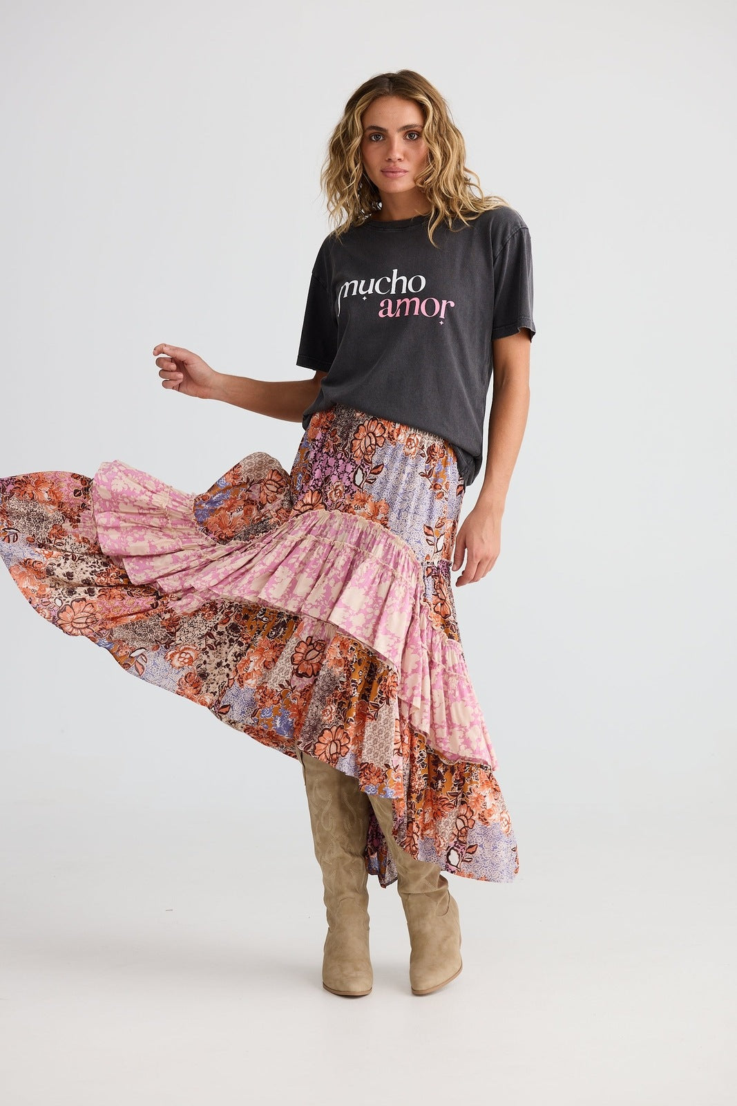 Talisman Mucho Amor Relaxed Tee Black Wash