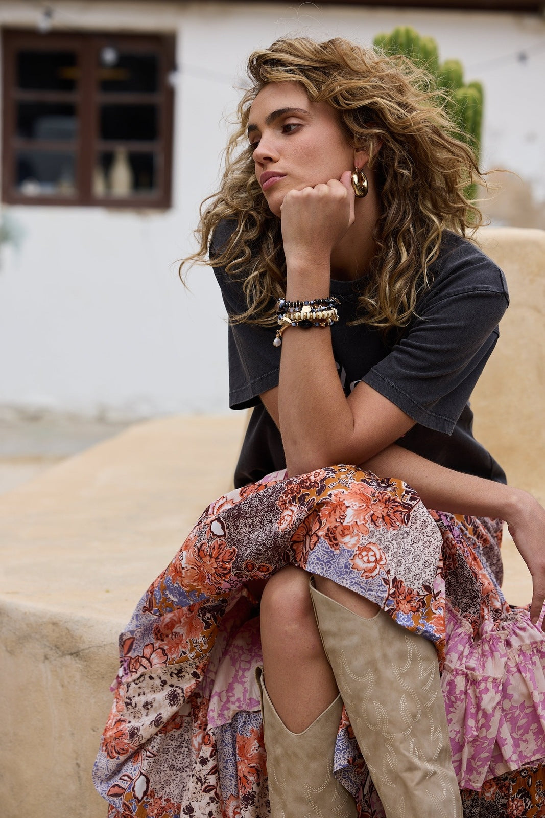 Talisman Mucho Amor Relaxed Tee Black Wash