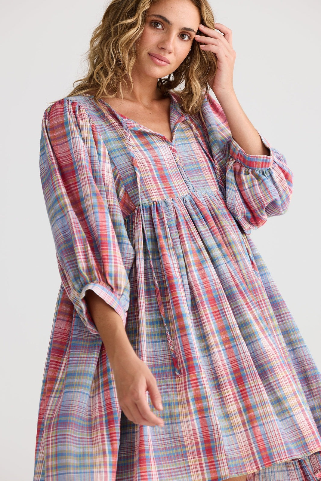 Talisman Winnie Mini Dress Picnic Check