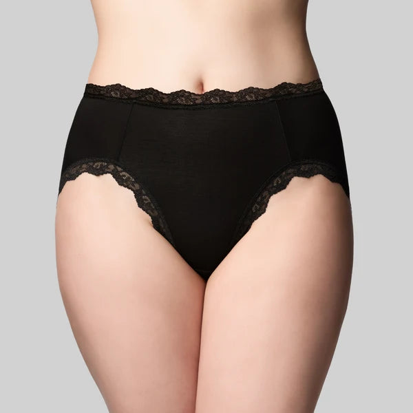 The Knicker Bamboo Lights Hi Cut Brief