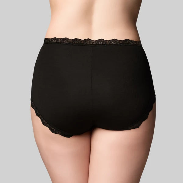 The Knicker Bamboo Lights Hi Cut Brief