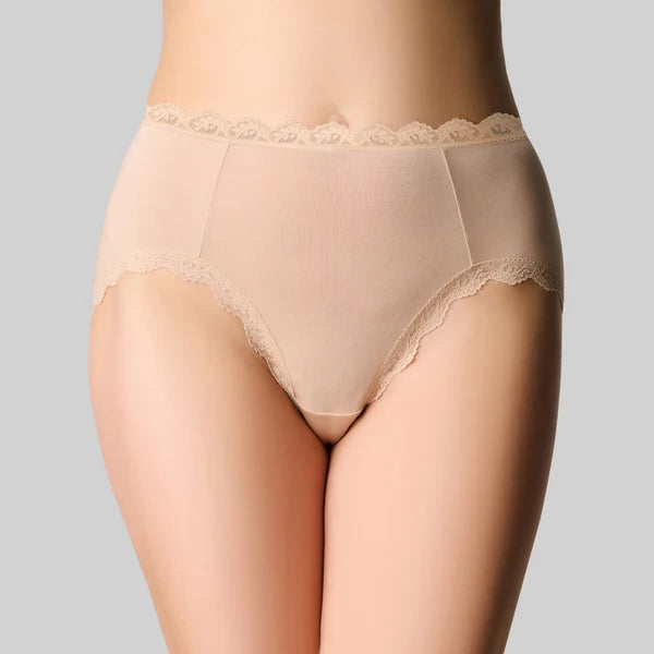 The Knicker Bamboo Lights Hi Cut Brief