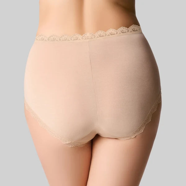 The Knicker Bamboo Lights Hi Cut Brief
