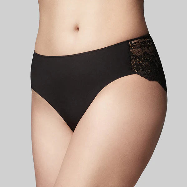 The Knicker Precision & Lace Hi Cut Brief