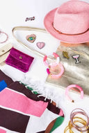 Travaux en Cours Boraslino Hat Leather Strap Rosa