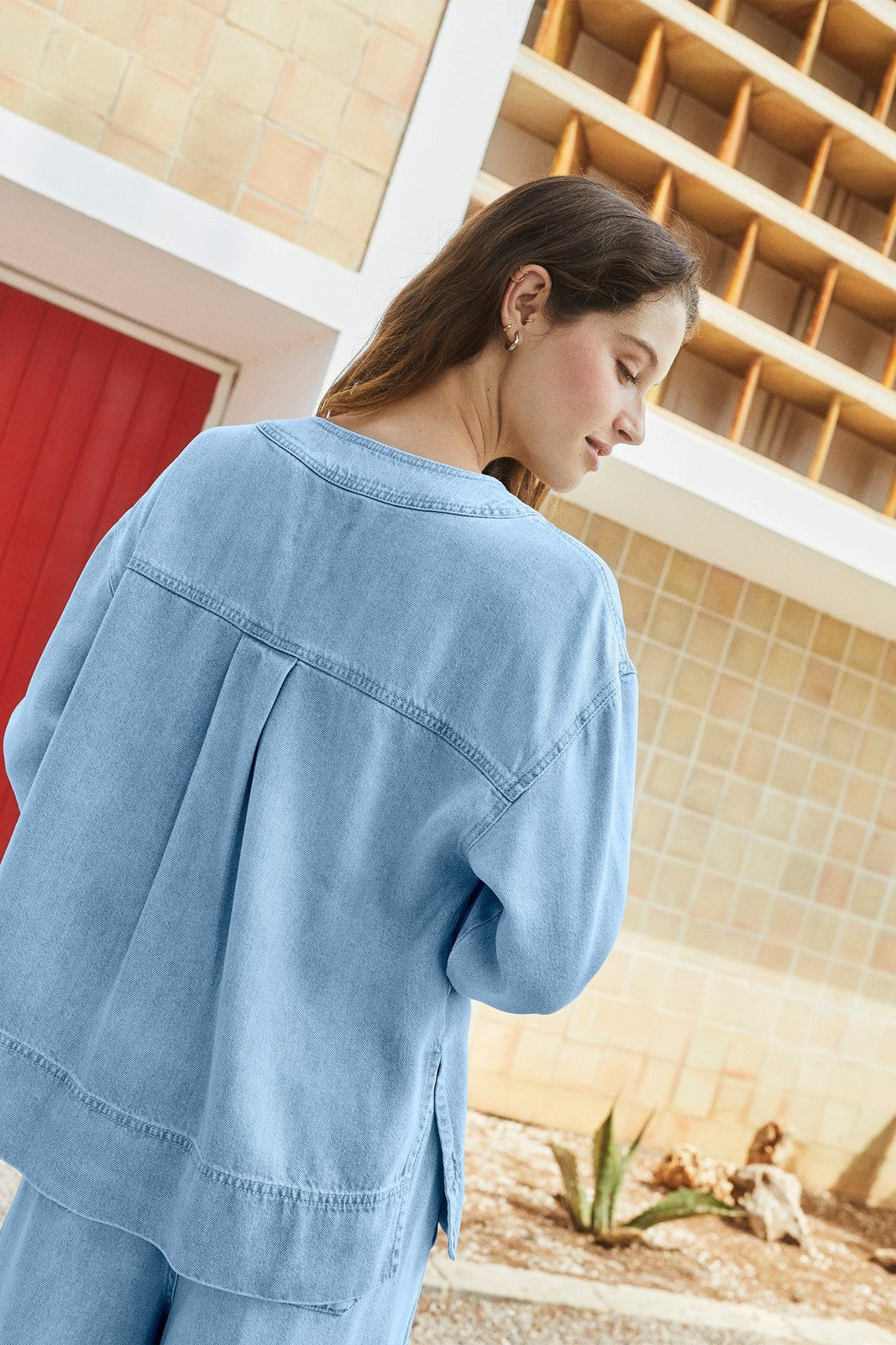 Indi & Cold VF105 Denim Effect Jacket Tejano