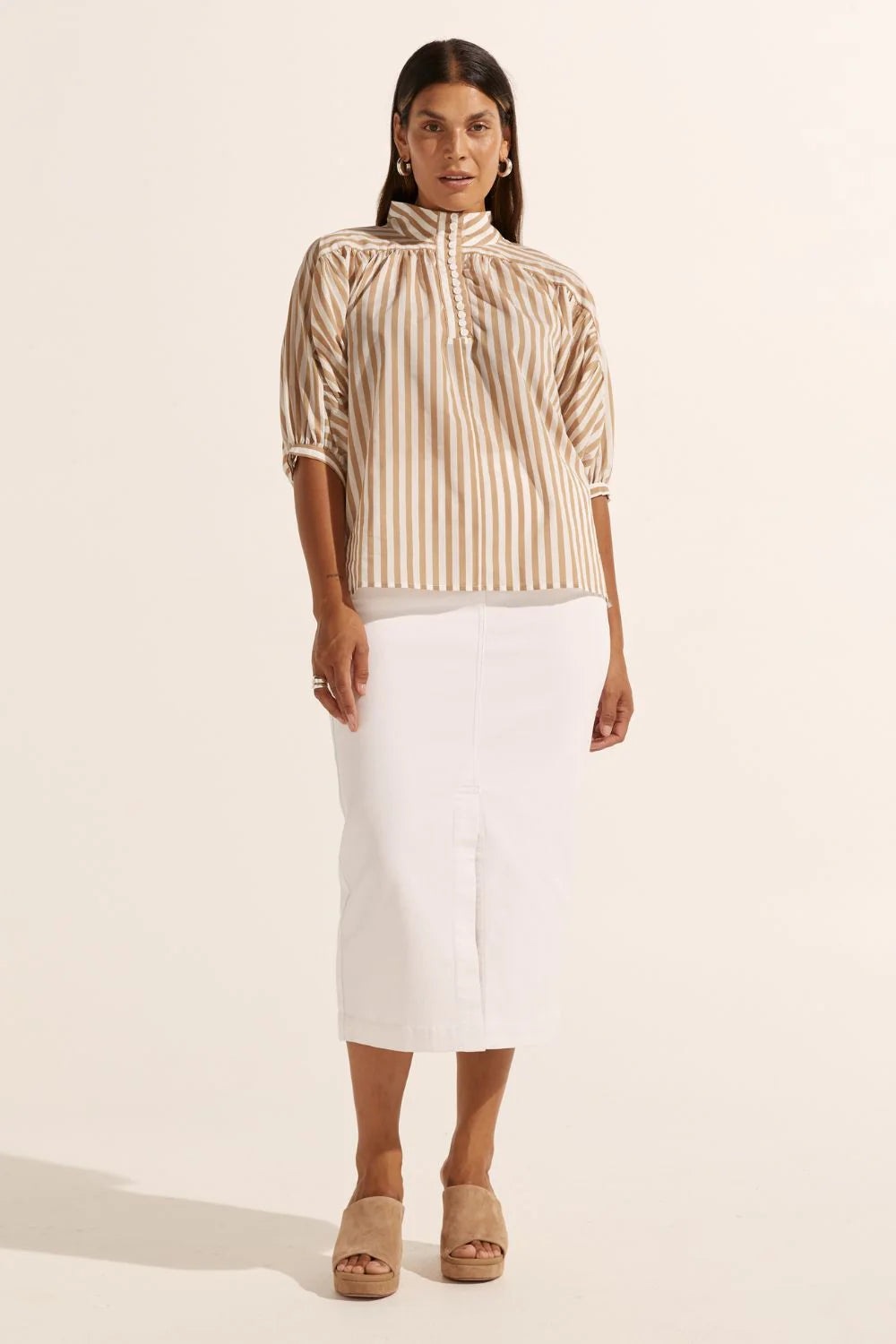 Zoe Kratzmann Adage Top Flax Stripe